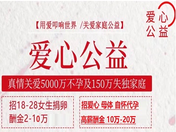 滨城捐卵助孕生子 爱心志愿者招募